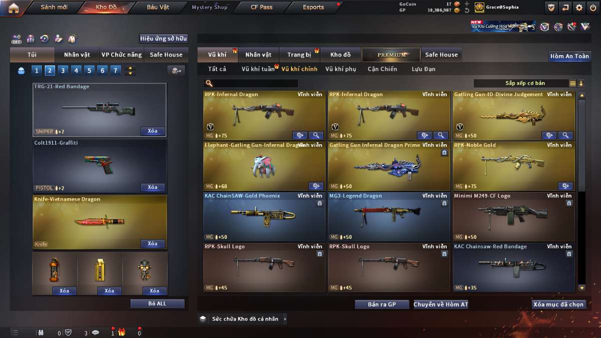 shop acc cf uy tin gia re